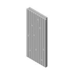 Šamotová deska zadní, střed a boční, pravolevá KV W 2G 66.50.01 (P)  